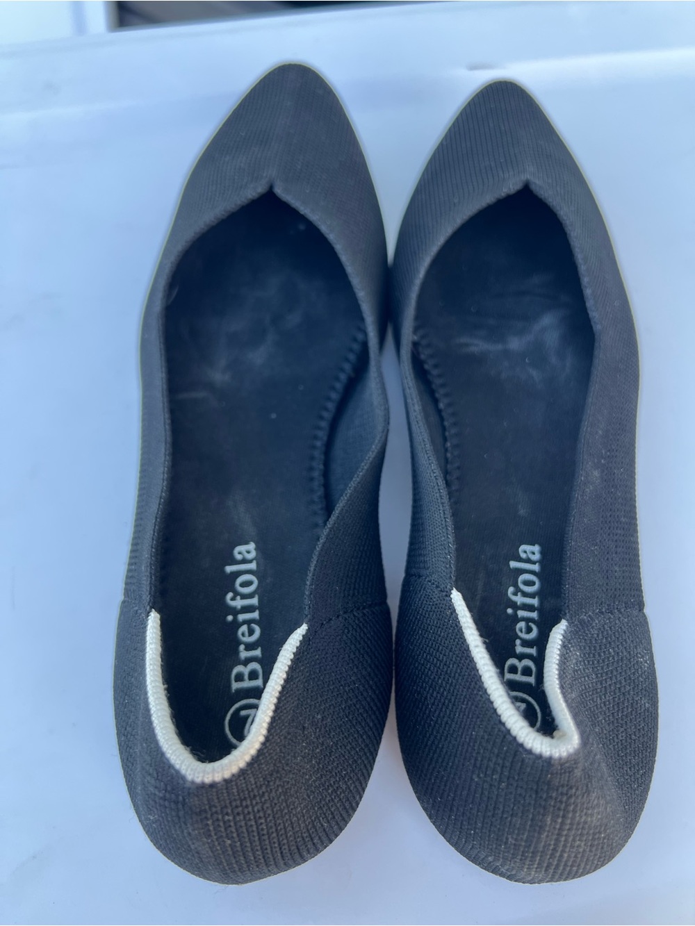 Black Women's Slip-On Ballet Flats Breifola